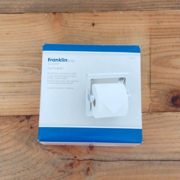 Franklin Brass Futura Recessed Paper Holder Chrome New in Open Box - Picture 2 of 8